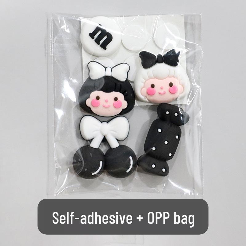 3D Cartoon Water Cup Sticker: Soft Glue Decoration, Mixed Style DIY, No-Trace Adhesive, Cute Phone Case, Refrigerator Magnet