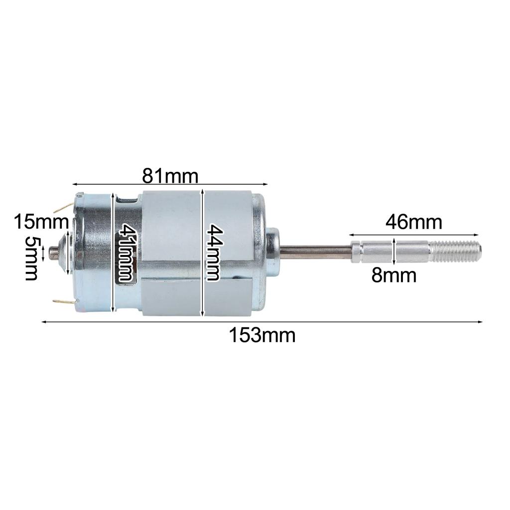 1pc DC 12V Electric Motor For Electric Fan 12V 775 Motor Long Shaft Motor Mini Motor DIY Electric Drill Power Tool