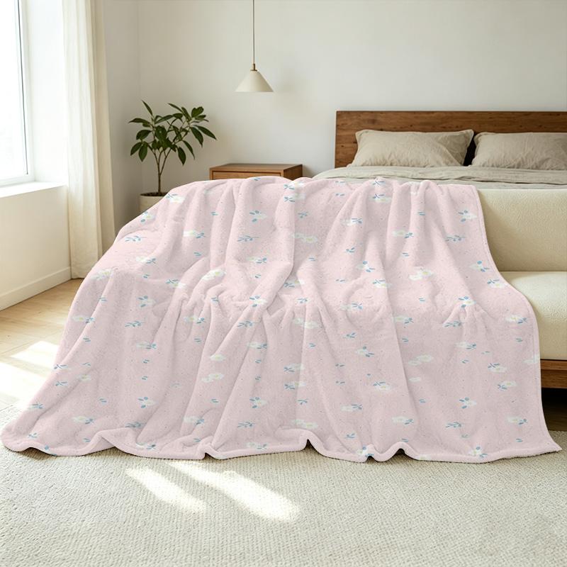 Lightweight Flannel Throw Blanket - Soft, Skin-friendly Cozy Blanket for Sofa Naps, Bedroom, Christmas & Halloween