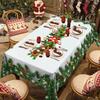 1 Christmas Tablecloth, Christmas-themed Design, for Christmas Family Kitchen Dining Table Decoration, Holidays, Weddings, Parties, Restaurants, Outdo
