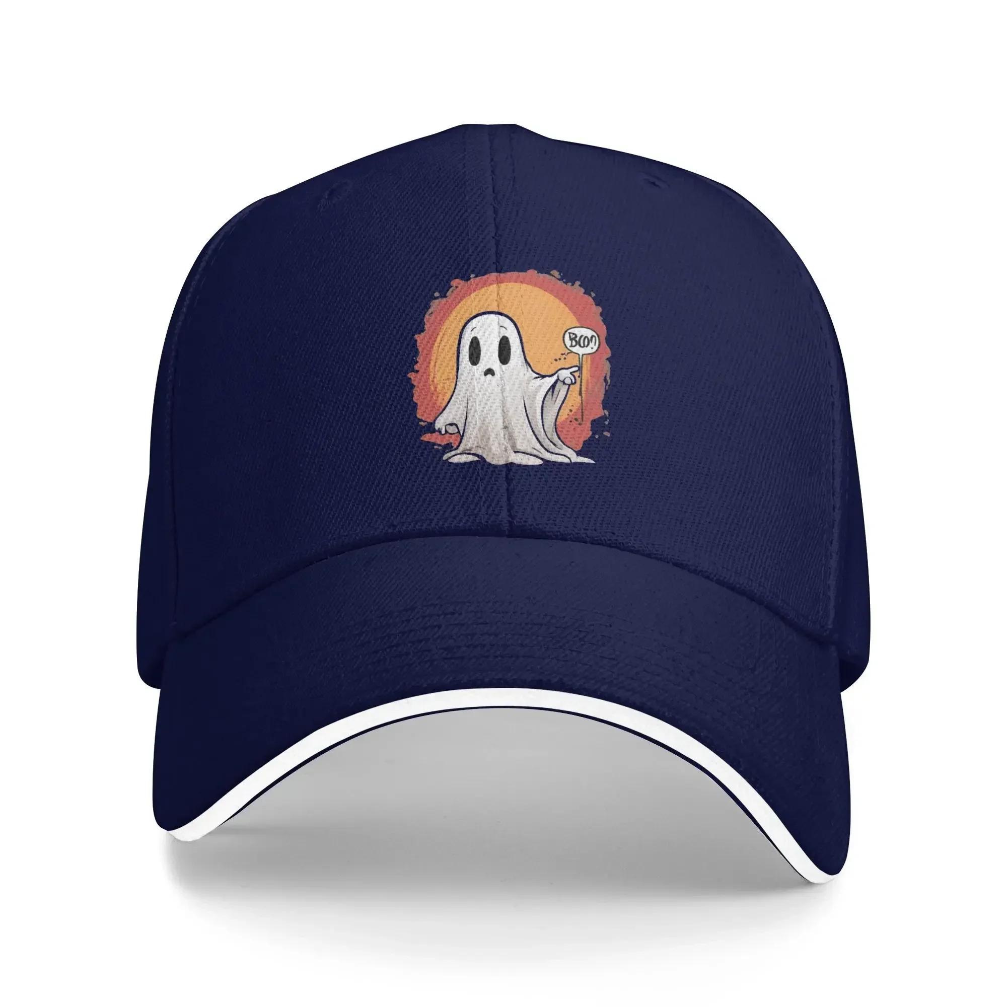 

Ghost Of Disapproval Baseball Cap Cartoon Boo Trendy Trucker Hat Summer Unisex Men Hiking Fishing Snapback Cap One Size
