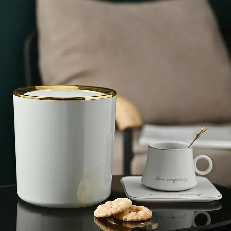 Mini Small Waste Bins Desktop Garbage Basket Home Table Plastic Trash Can Office Supplies Dustbins Sundries Barrel Box