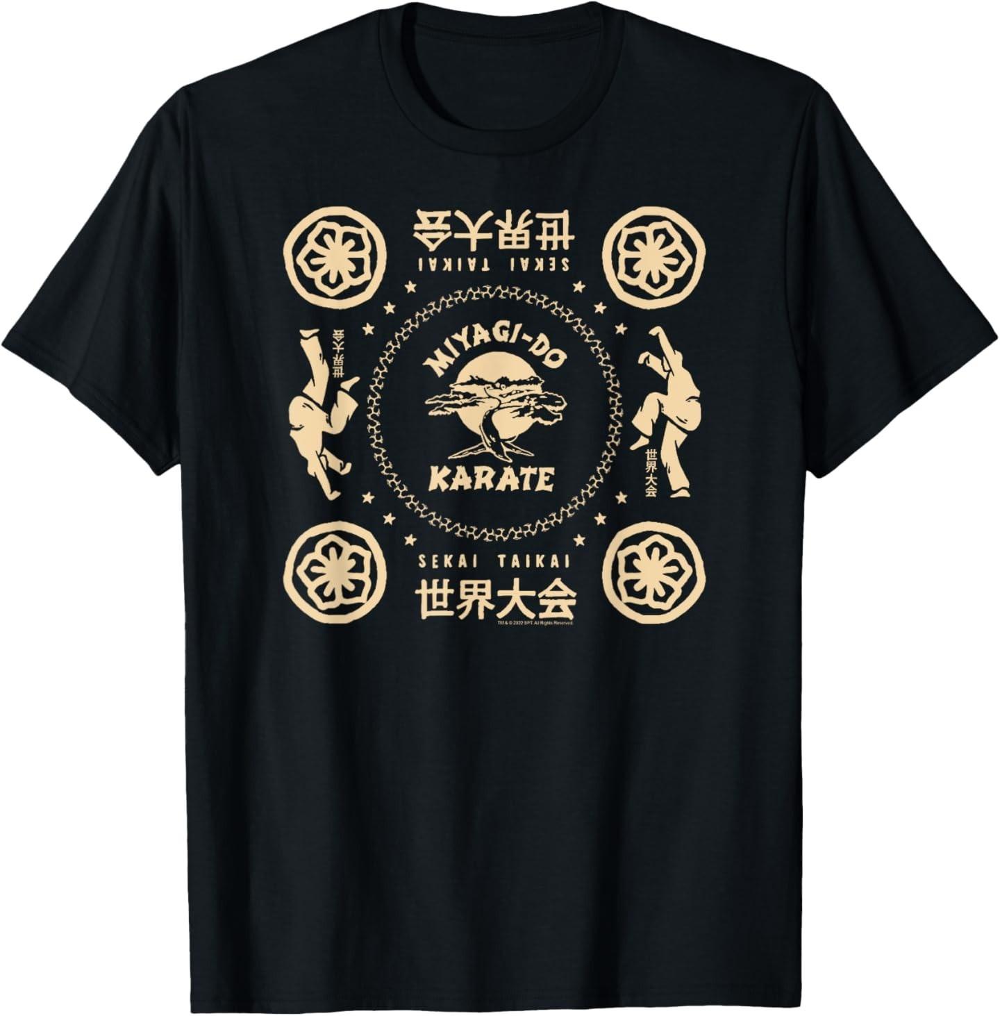 Cobra Kai Miyagi Do Bandana Pattern TV Show T-Shirt S разноцветный