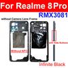 For Realme 8i 8 Pro 8S 8 4G 5G Middle Frame Housing Bezel Middle Frame Cover With Side Button Camera Lens Cover Repair