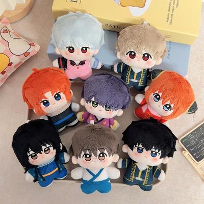 10cm Gintama Okita Sougo Plüschtier Anime Cartoon Kagura Puppe Katsura Kotarou Schlüsselanhänger Tasche Anhänger Kindergeschenk