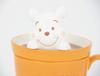 Disney "Winnie the Pooh" Pooh (Latte Art) Mug, 240ml, Orange X White, SAN2949