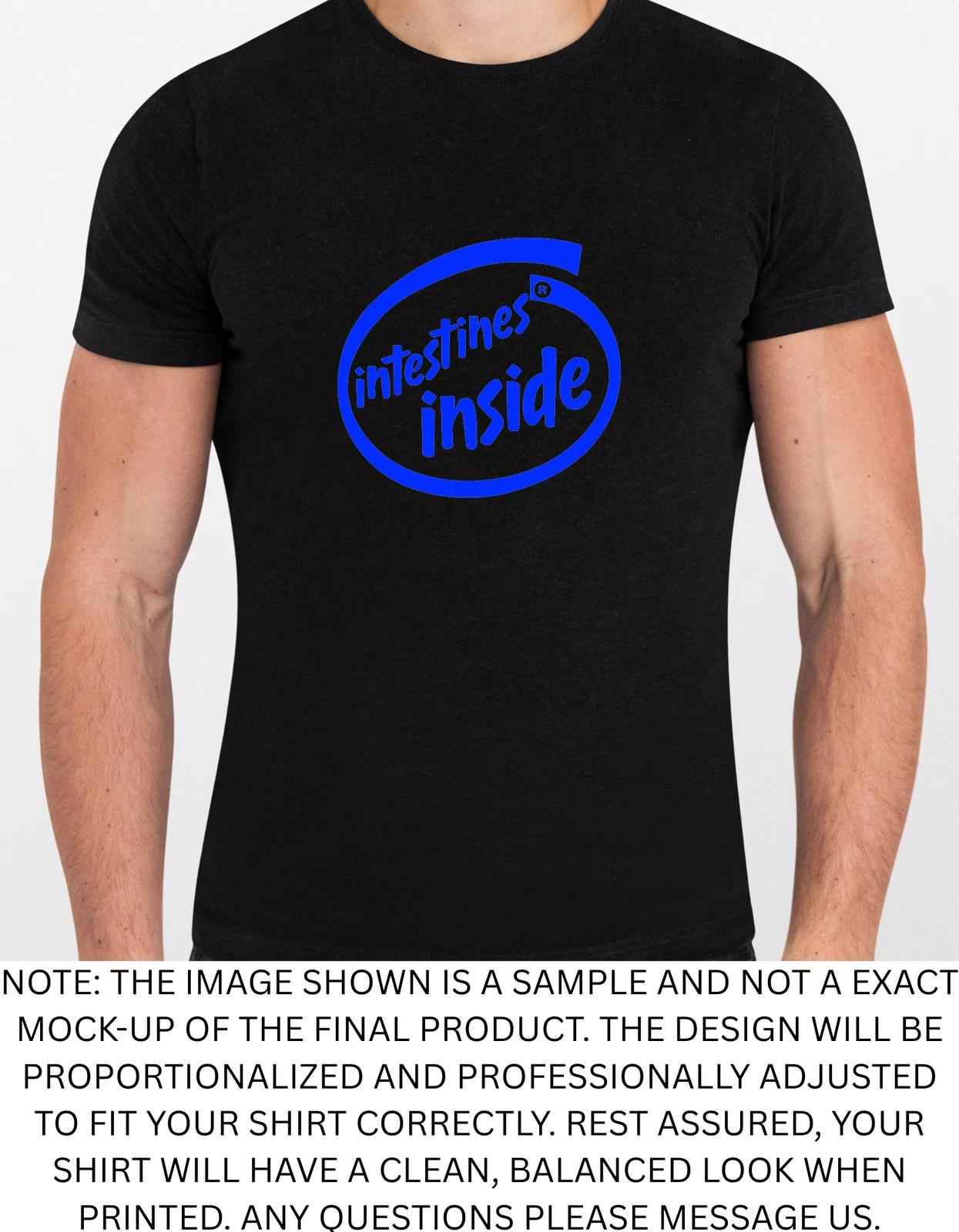 Men s and Women s T-shirts Intestines Inside Spoof Graphic XXL