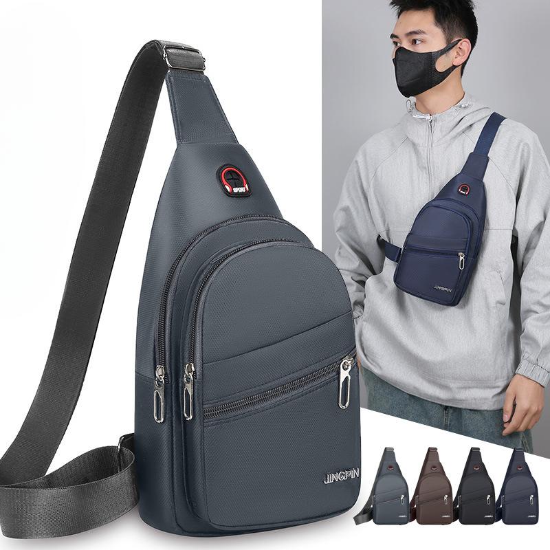 Wear Resistant Waterproof Chest Bag New Korean Student Backpack Joker Casual Crossbody Oxford Cloth Large Chest Bag