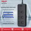 Delixi Multi-Function Extension Cord Power Strip for Home/Dorm with Multi-Socket Converter