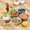 2 Pcs Mini Colander & Food Strainer, 304 Stainless Steel Small Mixing Colanders Bowl, 5.51 x 2.36 Inches