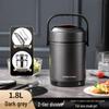 Winter Stainless Steel Insulated Multi-layer Lunch Box - Portable, Large Capacity, Keeps Food Hot for 24 Hours, Perfect for Home or Office.