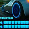 4/20PCS Luminous Car Tire Valve Cap Fluorescent Night Glowing Decor Motorcycle Bike Wheel Nozzle Dustproof Tyre Valve Stem Caps Stem Caps1