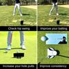 გოლფის პატის სარკე გასწორება პატის სავარჯიშო დამხმარე საშუალება თანმიმდევრულობისთვის სიზუსტისთვის გოლფის სვინგი