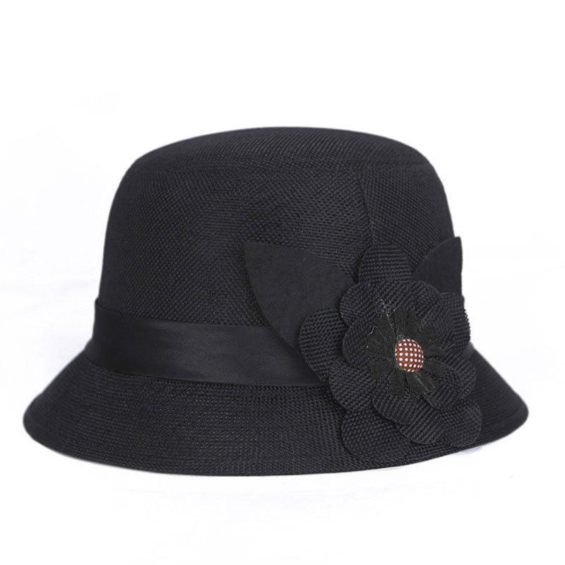 Linen Sun Hat For Women With Wide Brim Summer Fashion Casual Sun Protection