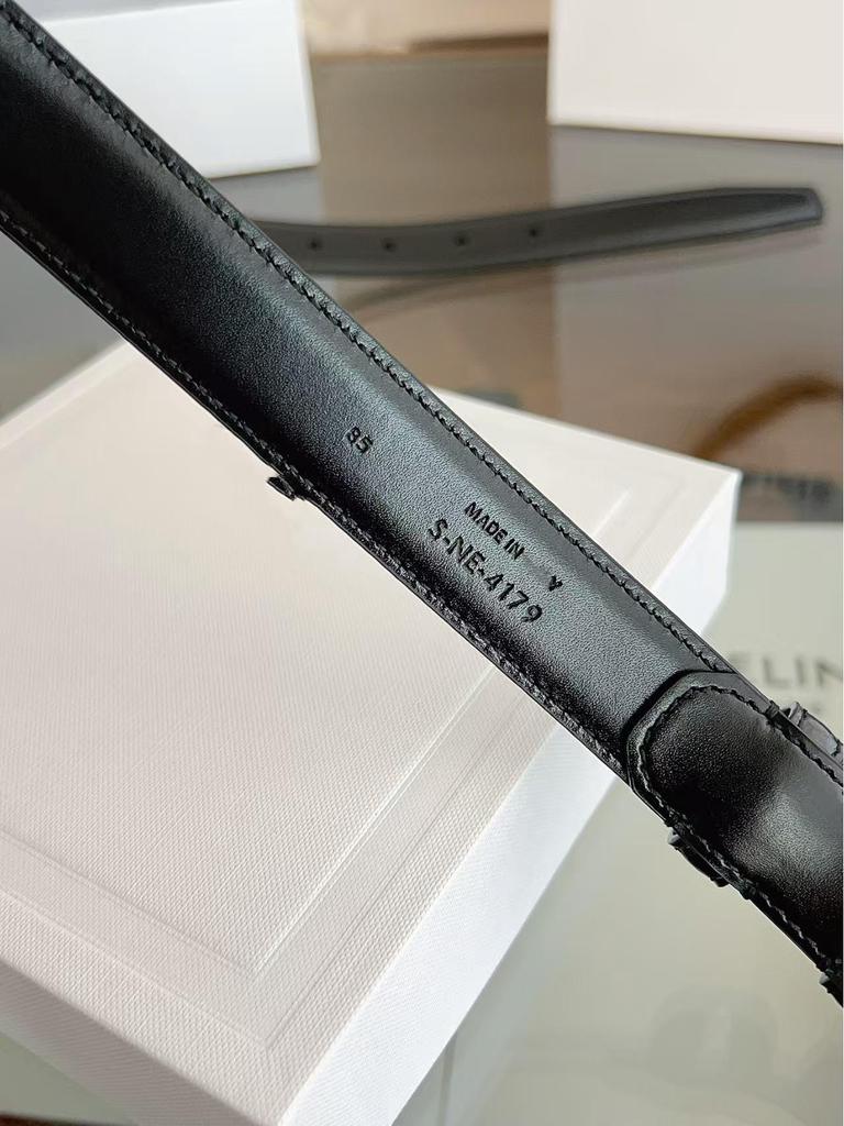 New Women's 2.5 Triomphe Pin Buckle Calfskin Belt - Versatile Fashion Accessory with Gift Packaging