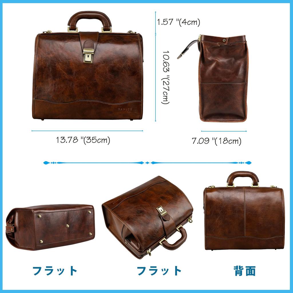 Vannus Herren Echtleder Business-Tasche, Großes Fassungsvermögen, Passt für 15,6-Zoll-Laptop, Steht von selbst, Perfekt für Geschäftsreisen, Jobsuche, Pendeln,