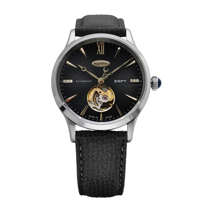 [Kentex] Watch Automatic ESPY Dress Open Heart Limited 188 E660M-01 Black