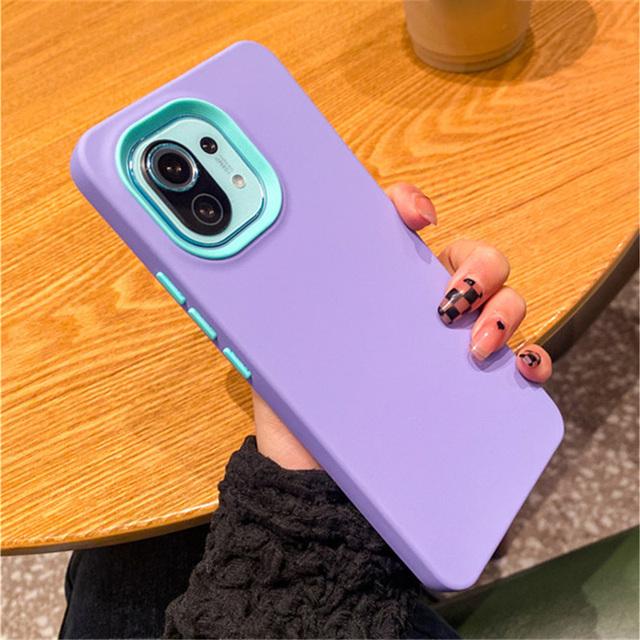 

Оригинальный жидкий силиконовый чехол ярких цветов для Xiaomi Redmi Note 11 10 Pro Mi 12T Pro 11 Lite Xiaomi 13 Pro For Redmi Note10Pro фиолетовый