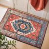 Boho Vintage Crystal Velvet Rug Non-Slip Area Floor Mat Home Decor Entrance Passageway Door Mat Bedroom Kitchen Floor Mat