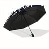 1pc Tribal Patterns Automatic Open/Close Umbrella with One Touch Button,, Windproof Design   Lightweight Portable Umbrella for Women & Men6143