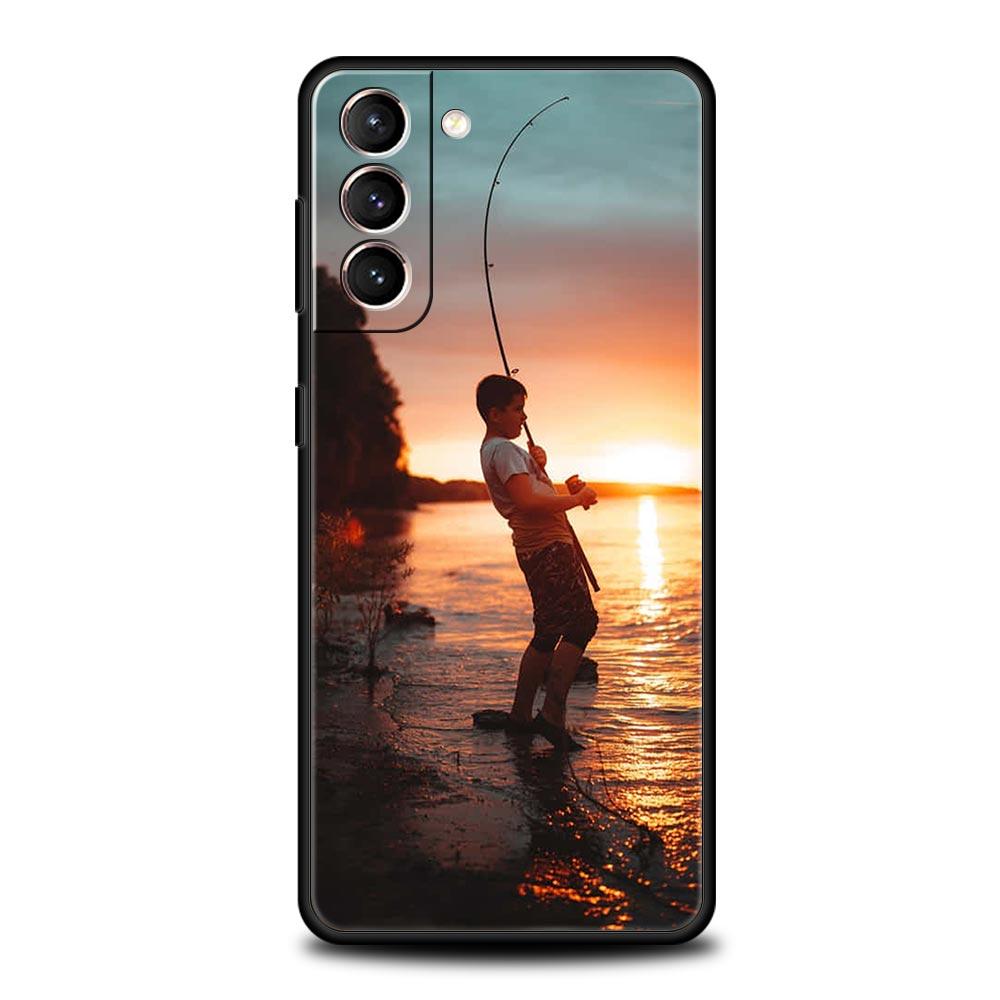 fishing Phone Case For Samsung Galaxy S24 S23 S22 S20 Ultra S21 FE 5G S10 S9 Plus S10E S8 Soft Silicone Cover