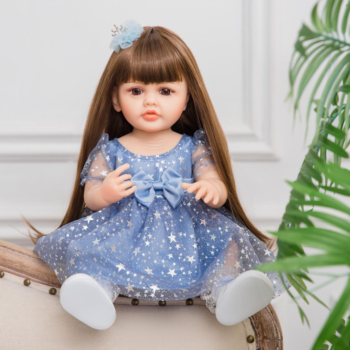 KEIUMI Bebe Reborn Dolls 55 см Водонепроницаемая силиконовая полностью виниловая кукла — фото 7