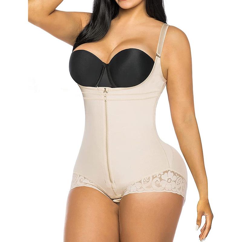 Tummy Control Butt Lift Sculpting Bodysuit with Zipper