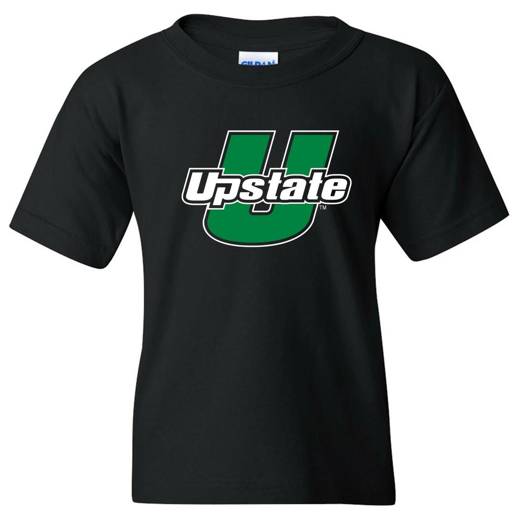 South Carolina Upstate Spartans Basic Block Youth T Shirt - Black