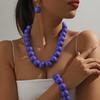 Set Collana Bracciale Orecchini con Perline Vintage per Donne Accessori Gioielli per le Feste