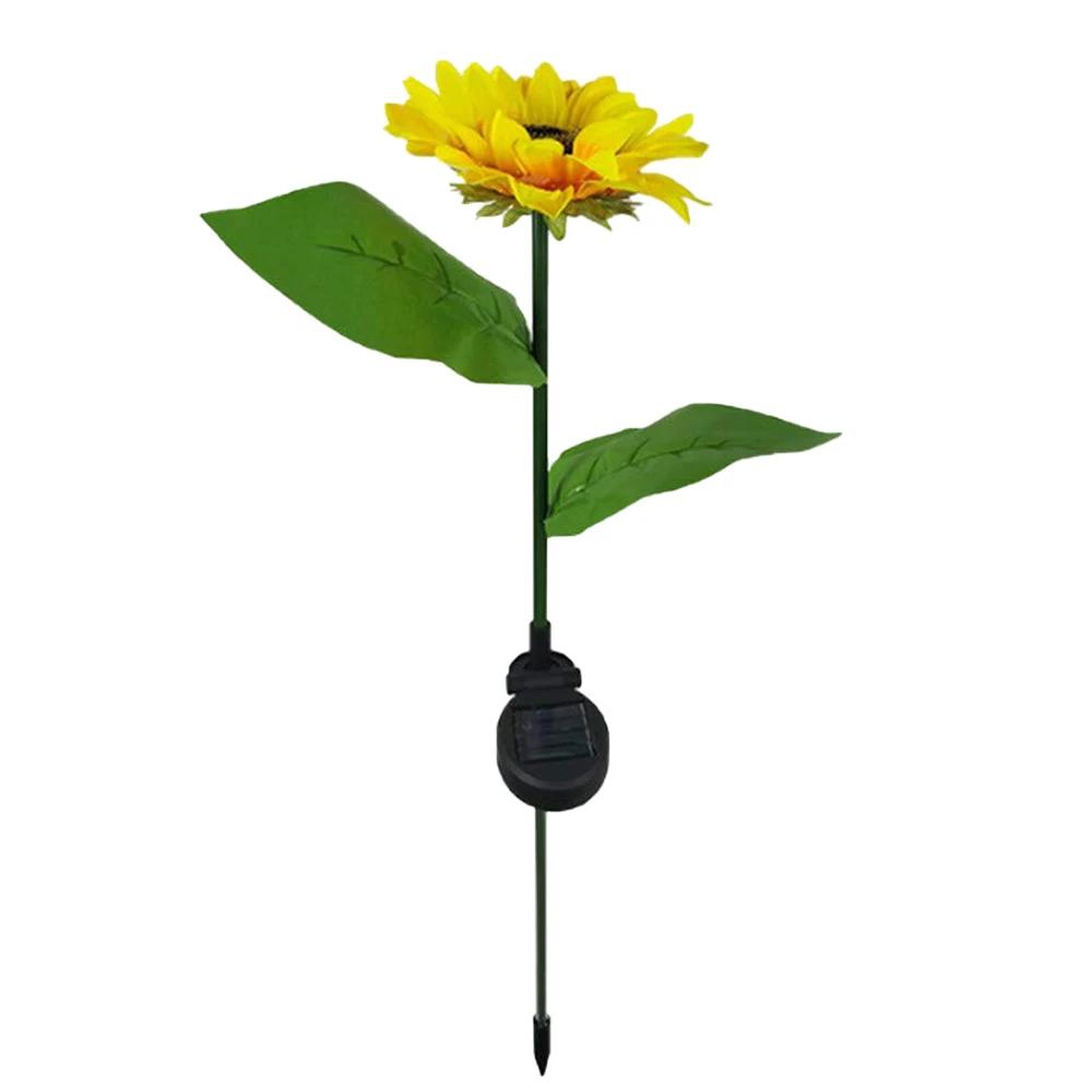 Solar Garden Light Outdoor Solar Power Lantern Garden Led Sunflower Decorative Lawn Sunpower Lamp Simulation Garden Lamp 8 LED