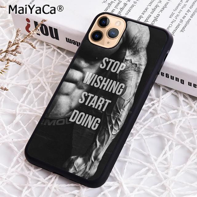 Gym Motivational Fitness Phone Case For iPhone 17 Air 16 Pro Max 15 14 Plus 12 13 Shell Cover Coque