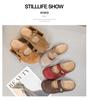 Versatile Women's Closed-Toe Retro Mules with Thick Soles - 2026 Spring Slip-On Casual Shoes