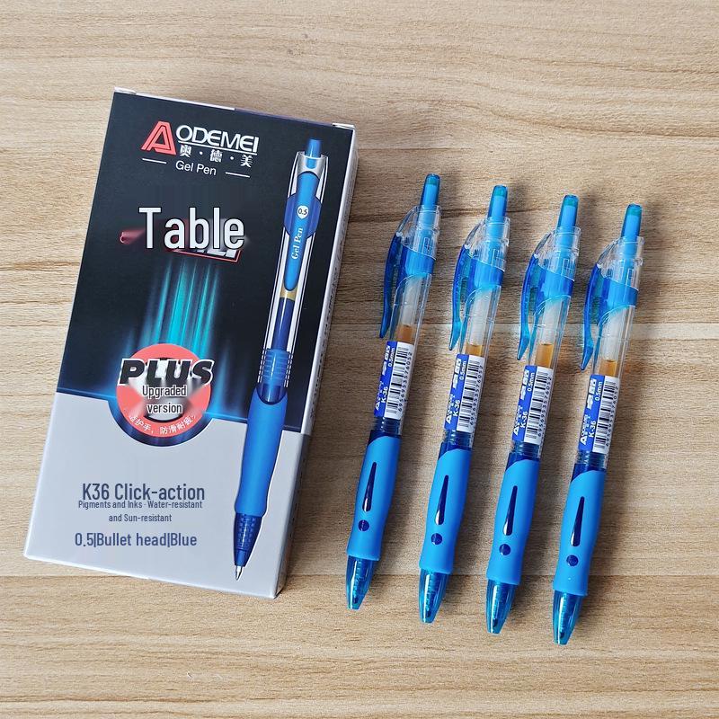 

ST Press-Type Neutral Pens 0.5mm, 12-Pack (Black, Blue, Red) - Ideal for Exams, Office, Business, and Students 12 pieces per box