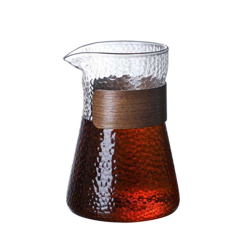 TLXT Hammered Glass Coffee Pot Set