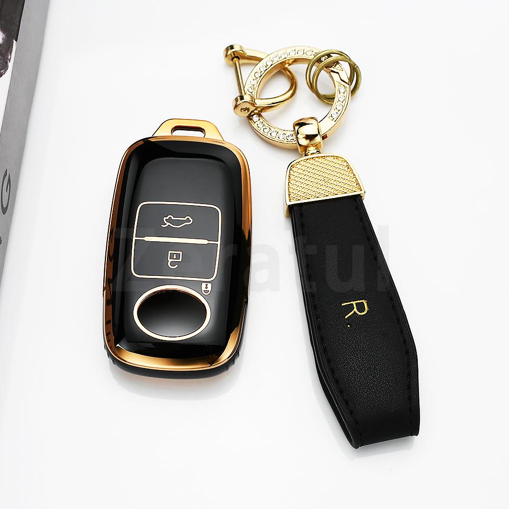 Shell Holder Protector For Toyota Yaris Ativ Raize Veloz Avanza Rush Perodua Daihatsu 3Buttons Tpu Remote Car Key Fob Cover Case