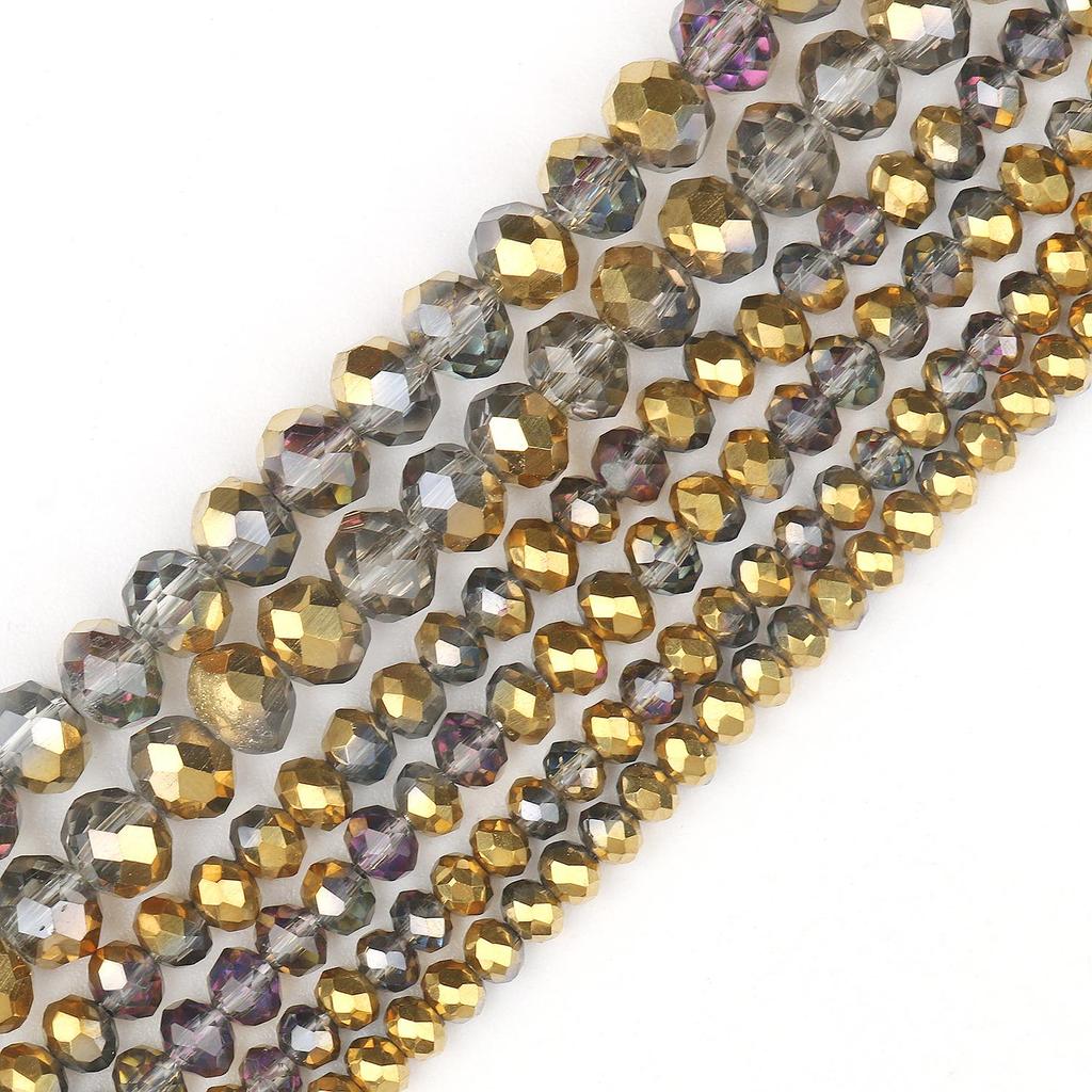 1 Stück 16 Stil AB klare Rondelle Österreich Kristallperlen facettierte tschechische Glasperlen lose Abstandsperlen für Schmuckherstellung DIY Armband Zubehör