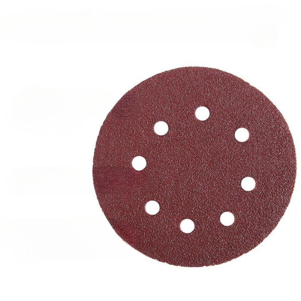 100pcs 5Inch 125mm Round Sandpaper Eight Hole Disk Sand Sheets Grit 40-600 Hook And Loop Sanding Disc Abrasives For Polish