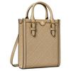 Tory Burch T Monogram Double T Logo Embossed Pattern Mini Tote Bag Women tote Clay 158515-200