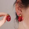 New Able Transparent Water Drop Shaped Pendant Earrings, Ladies' Multi Color Elegant Charm Accessories Jewelry