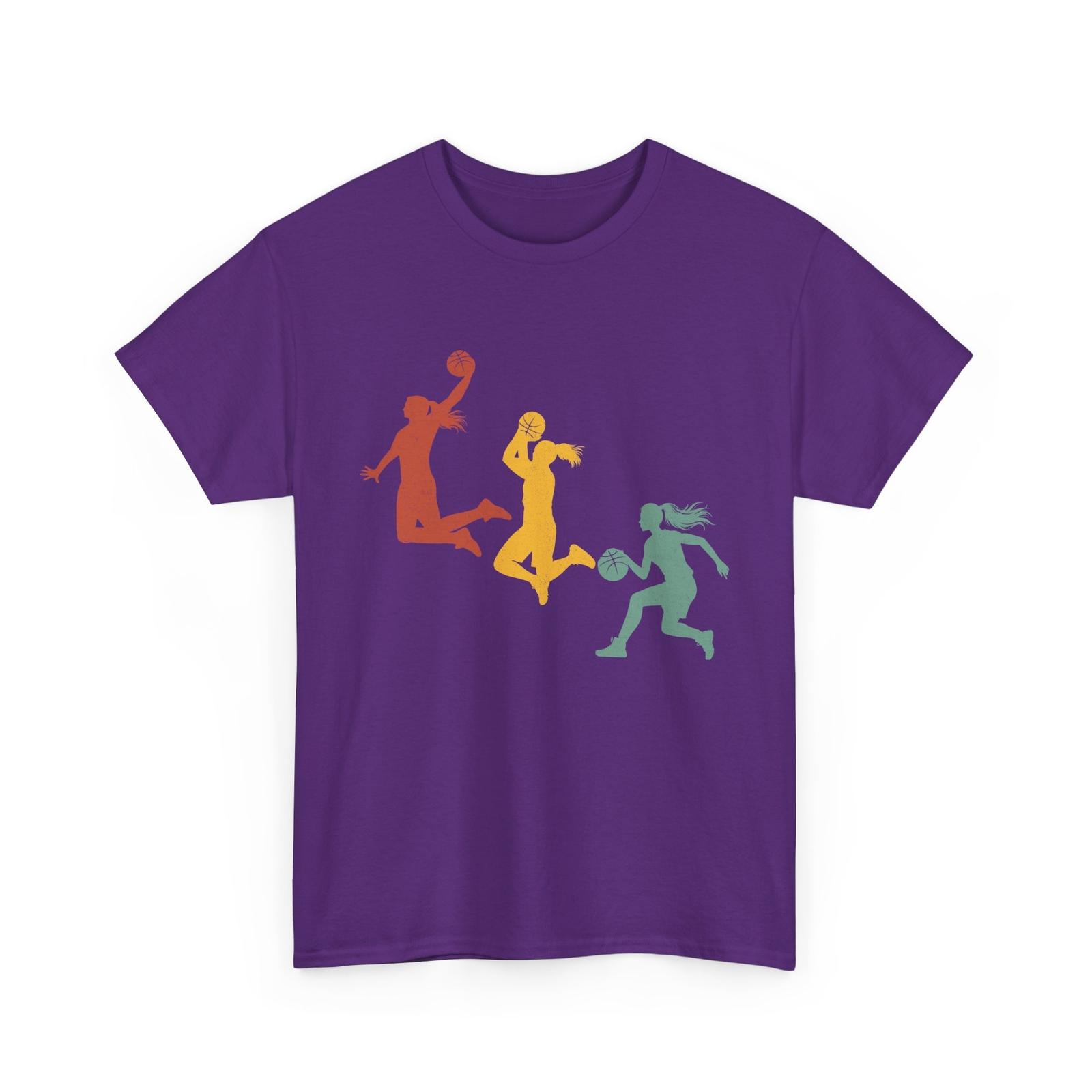 Basketball Player T-shirt, Sports Lovers Basketball Girls Vintage Shirt XL