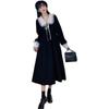 Dress Autumn and Winter New Foreign Style New Small French Fairy Dress Female Waist Thin Temperament Long Dress