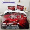 David Beckham Hero Bedding Quilt Set Quilt Cover Pillowcase Home Decoration Birthday Gift (1 * Duvet Cover + 2 * Pillowcase, Without Core)