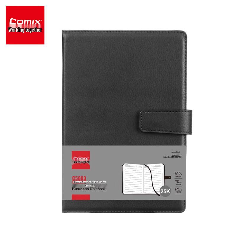 COMIX C5893 Magnetic Buckle Leather Notebook