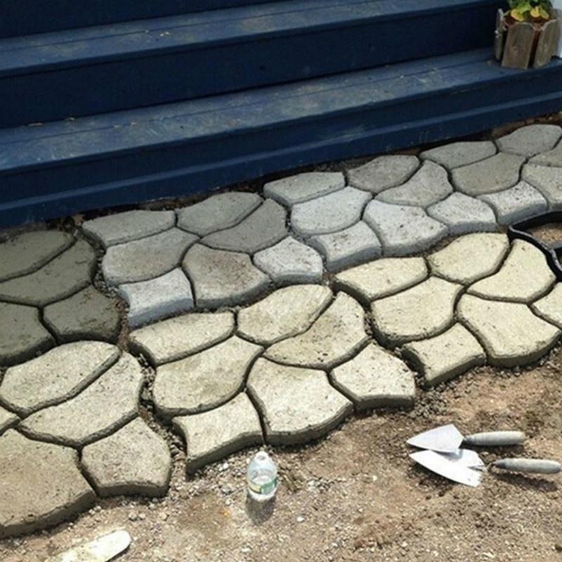 Cheap 36*36/43*43cm plastic path maker mold manually paving cement