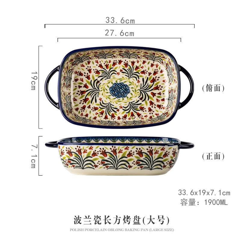 Kreative Exotische Keramik Große Backform Käse-Reis-Auflauf Haushaltsgeschirr Speziell für Binauralen Ofen