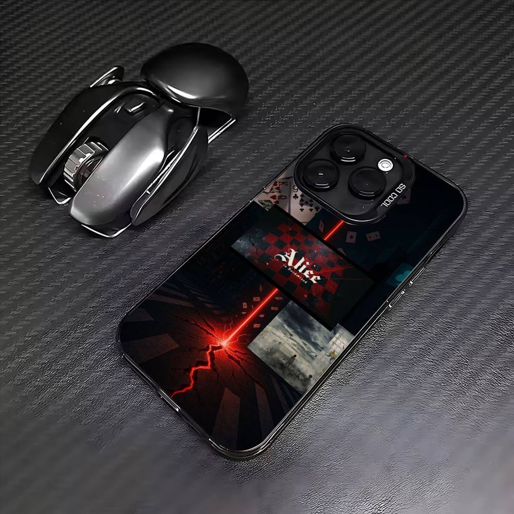 Hot TV Alice In Borderland Phone Case For iPhone17,16,15,14,13,12,11 Plus,Pro Max Colored Silver Plated Inside Cover