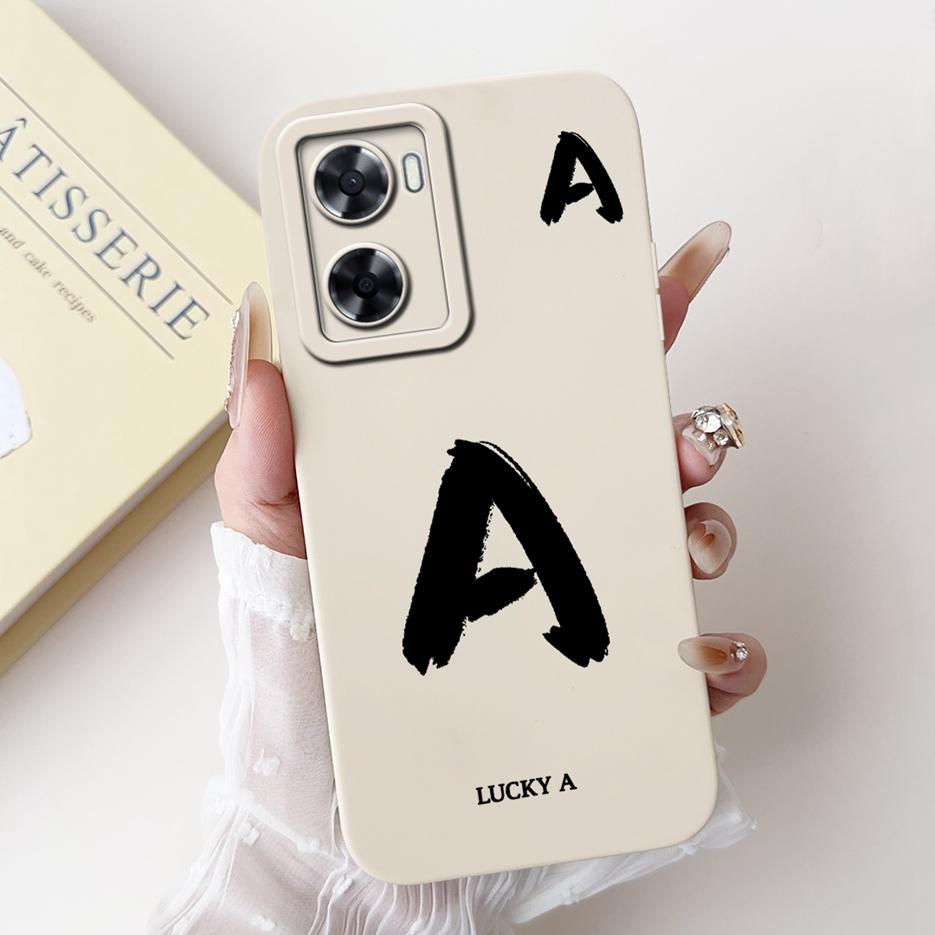 For Oppo A57 4G Case Oppo A57s CPH2385 Cute Lucky Letters Cover Soft Silicone Phone Case For Oppo A77s OppoA77 4G OppoA57 S Bags