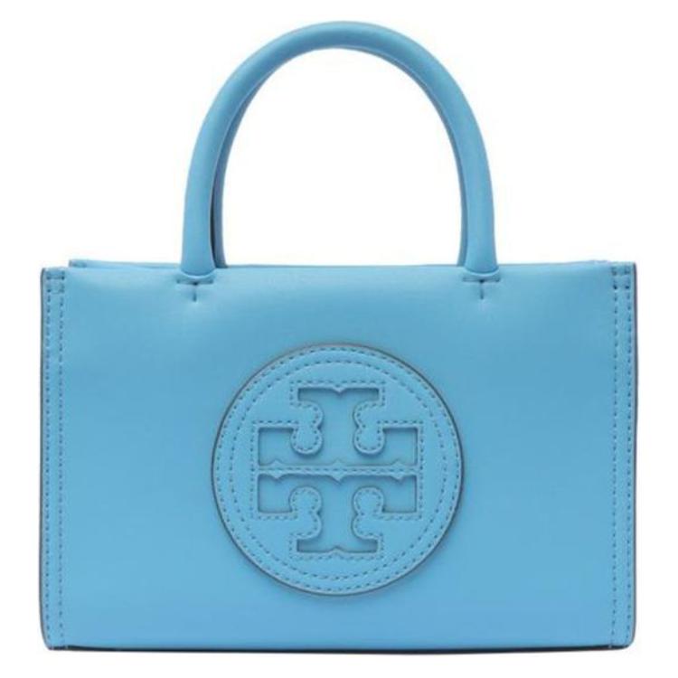 

Tory Burch Ella Bio Magnetic Snap Adjustable Detachable Shoulder Strap Tote Bag Women Tote Bags Sky-Blue 145613-404 Basic Set (Bag+Dust Bag)