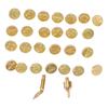 28Pcs Different Sizes Pyrography Head Kit Gold Brass Pyrography Tip  DIY Projects