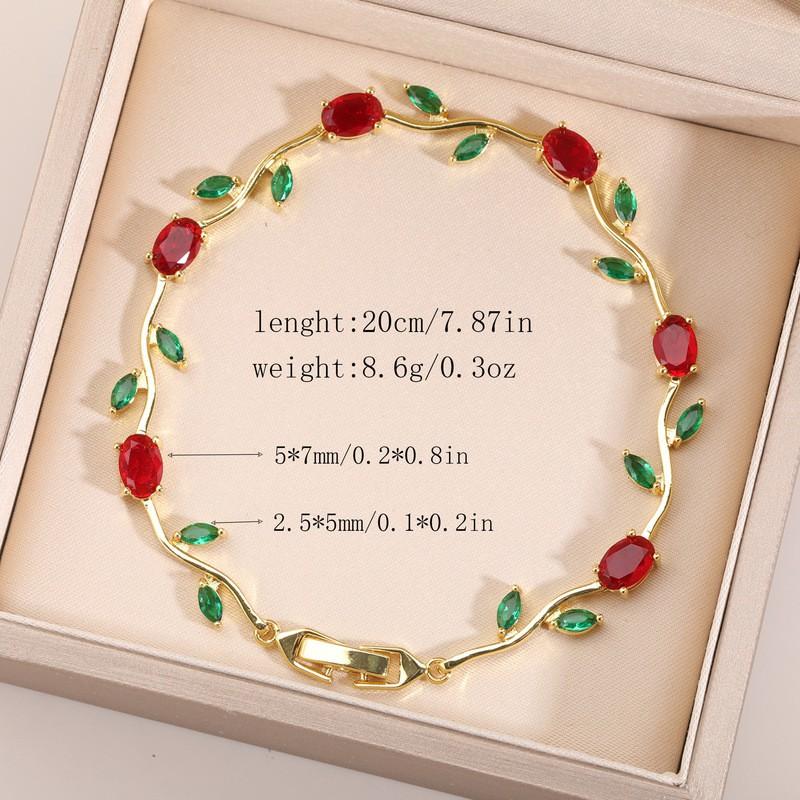 Elegant Zircon-Embellished Tree Branch Bracelet In Eco-Friendly Copper With Gold Plating Unisex Luxury Jewelry Daily Wear